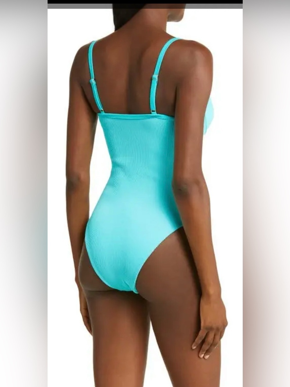 Kulani Kinis x Hannah Meloche & Ava Jules ribbed underwire cheeky swimsuit - Picture 3 of 6